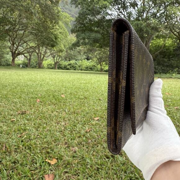 Vintage Louis Vuitton Monogram Canvas Long Flap Wallet Authentic - Picture 4 of 12